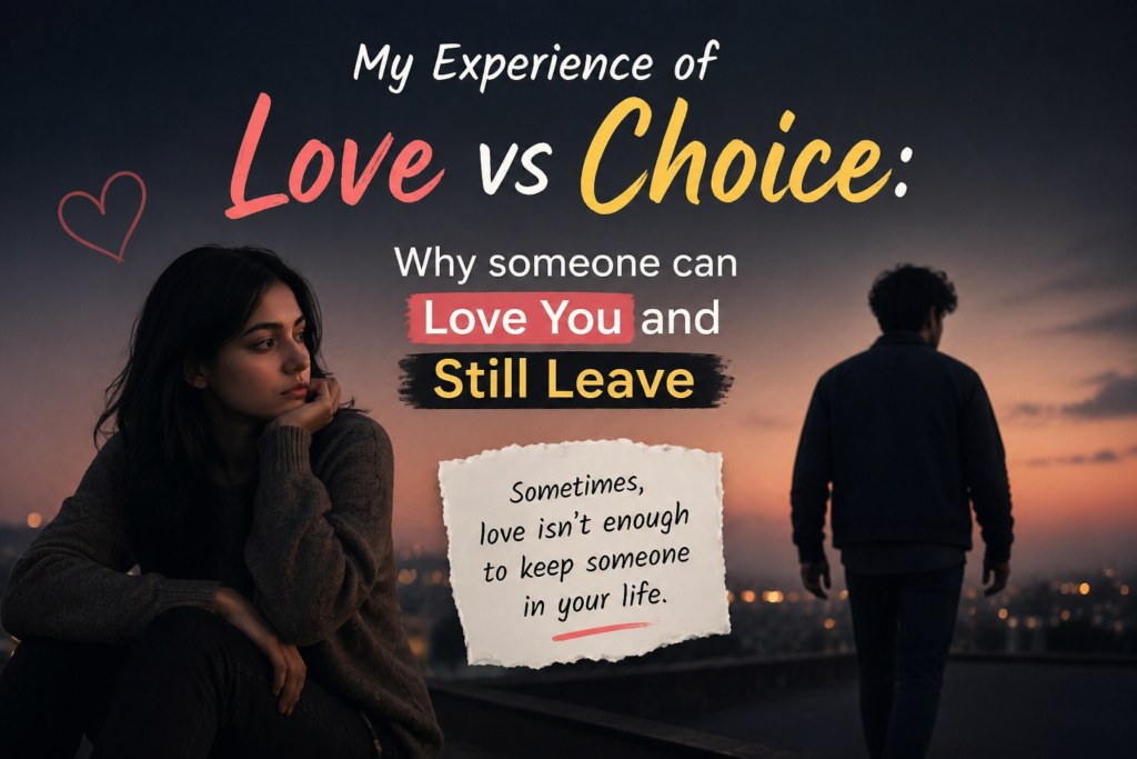 Why someone can Love You and Still Leave
